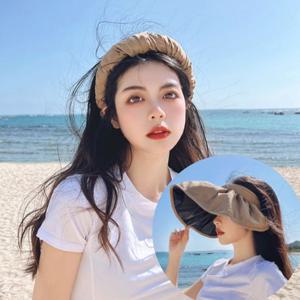 자외선차단 여름 모자 돌돌이 헤어밴드 썬캡모자