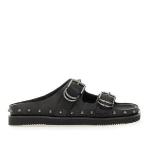 아쉬 스터디드 블랙 버클 샌들 URUS01 BLACK