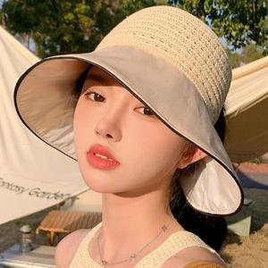 쿨샵 여성 밀짚모자 리본포인트 캐주얼 여름모자