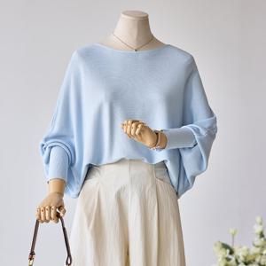 [커스텀에이블] 보트넥 루즈핏 가오리 쿨니트_T2504KN632B