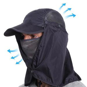 [KN84] 돌돌이마스크썬캡 탈부착 망사마스크