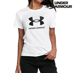 언더아머 UA 라이브 스포츠스타일 그래픽 G 반팔 여성 화이트 1361182-100