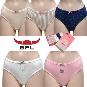 (BFL) 하루종일 편안한 착용감 면스판 여성 미디 삼각 팬티 5매입