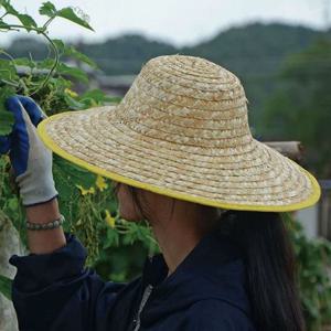 농사 작업 벌초 밭일 자외선 차단 밀짚 사파리 모자
