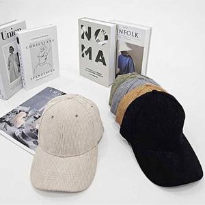 남녀공용 골덴 무지 볼캡 코듀로이 야구모자 커플모자