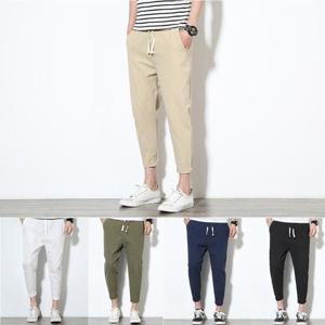 5컬러 9부 밴딩 남성 면바지 DHH-A30