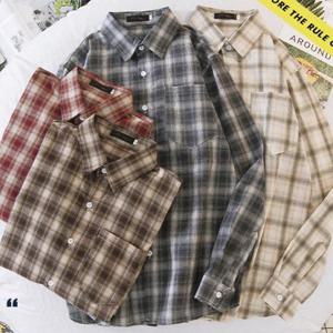 캐주얼남방 체크남방 셔츠 커플티 데일리룩 학생남방 INSUM23