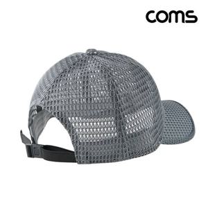 Coms 캡모자 망사 검회색 메쉬 여름용