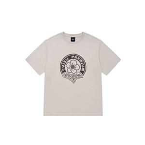 [에비수]라운드 플라워 반팔 티셔츠_EX2UTS915_BE