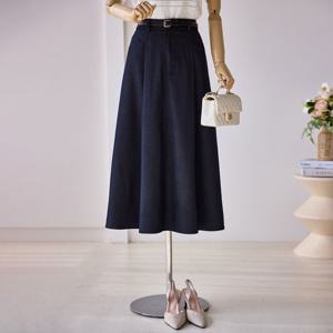 [커스텀에이블] 사선포켓 뒷밴딩 A라인 스커트_T2504SK605A