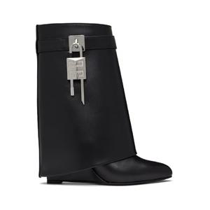 지방시 미디부츠 블랙 샤크 락 앵클 부츠 251278F114000