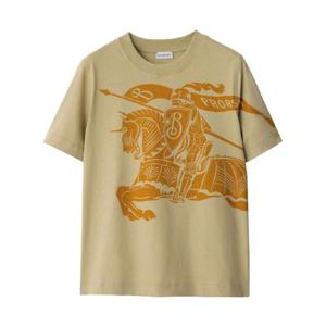 버버리 이퀘스트리안 나이트 프린트 크루 넥 티셔츠 8096376