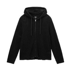 스투시 메쉬 후드 집업 블랙 117091