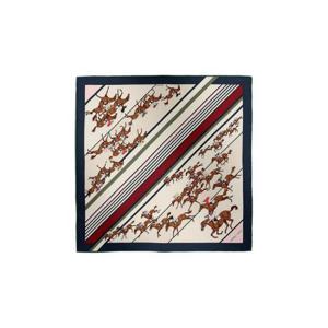 에르메스 레 코스 스카프 45 마린 베쥬 베르 H894178S04