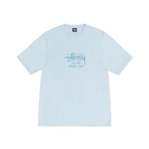 스투시 라구나 USA 피그먼트 다이드 티셔츠 스카이 블루 1905100