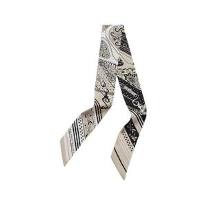 에르메스 페스티벌 드 아마존 반다나 트윌리 그레주 누아 블랑 H064217S04