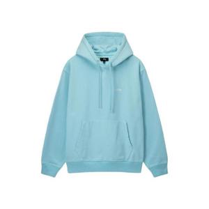 스투시 오버다이드 스탁 로고 후드 블루 118469
