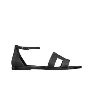 에르메스 산토리니 샌들 앱송   팔라듐 하드웨어 누아 H182138Z02