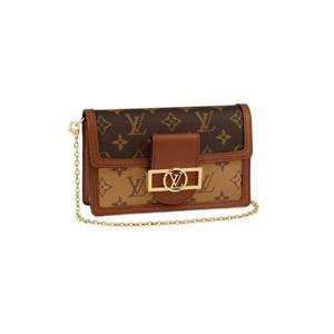 루이비통 도핀 체인 월렛 모노그램 앤 모노그램 리버스 M68746