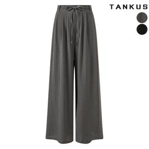 [탱커스][55-77]여성 스트링 와이드 찰랑 팬츠