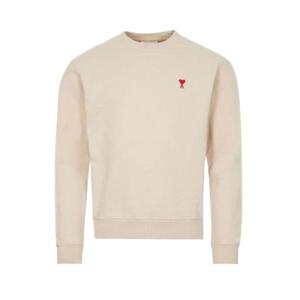 아미 스몰 하트 로고 스웨트셔츠 베이지   21SS E21HJ007-730-250