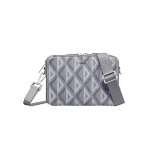 디올 파우치 스트랩 디올 그레이 CD 다이아몬드 캔버스 2ESBC119DCO-H42E