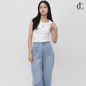 엘케이트 여자 나시티 슬림핏 데일리 민소매 여름 슬리브리스 티 LBB001