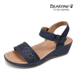 베어파우 LAURIE 여성 플라워 패턴 스트랩 샌들 K2265015RB-W 네이비