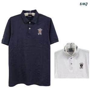 SMJ1834 남자 반팔 카라 티셔츠 중년 남성 반팔티