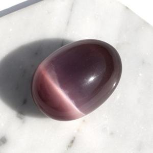 [힐링젬][랜덤]퍼플 캣츠아이 힐링용 풍수용품계란 24A-211205