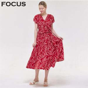 웨이브 꼬임 랩 원피스_VFI5M1OP3351