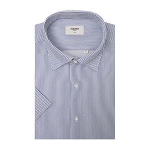 [레노마(셔츠)]남자 인기 스트라이프 서커 프린트 슬림핏셔츠 RPUSL1352BU