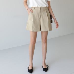 [피핀] 710733 핀턱 슬랙스 숏팬츠