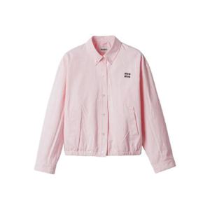 미우미우 포플린 셔츠 재킷 ML1263SOOO1BMS