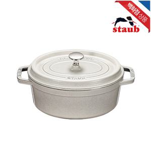 [스타우브]오발 꼬꼬떼 23cm 화이트 트러플 (ST1023107)