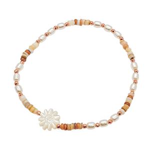 그레이스켈리 알로하 자개칩 비즈 팔찌 BZ1520