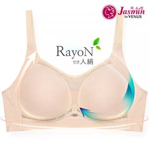 [비너스 자스민]  인견 메쉬테잎 노와이어 몰드 브라 jbra025