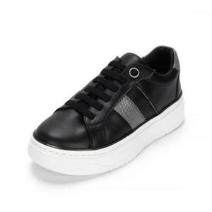 [무크] 여성 로우탑 볼넓은 스니커즈 블랙 베이지 422352