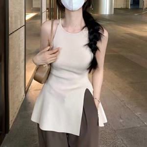 [잇백잇슈]트임홀터넥롱나시 민소매 이너 스타일리시 멋진 여성