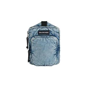 발렌시아가 익스플로러 크로스바디 메신저백 데님 페이디드 블루 6202602AAHB4652