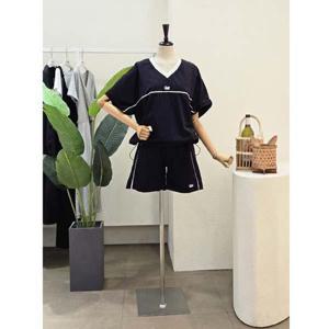 [포커스]  25FM4D9ST5848_바스락 티셔츠 쇼츠 세트