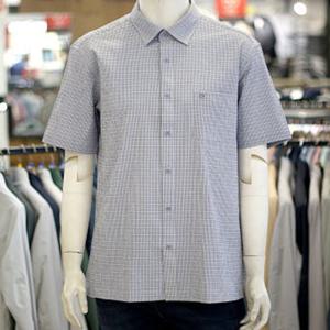 [크로커다일남성]남성 여름 잔체크 포켓 반팔 셔츠 ARAPQWS2604