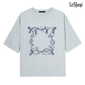 [르샵]펜던트 프린팅 티셔츠 (DP2LW018A)