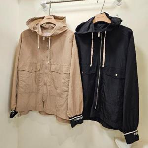 스테파니 HC07 소매시보리집업 아노락 후드집업 A23JK3305