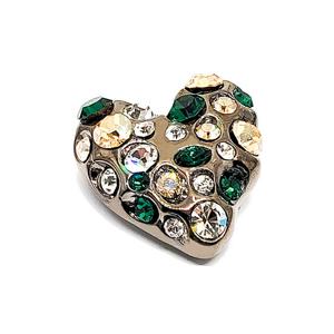그레이스켈리 크리스탈 하트키 브로치 BR1150