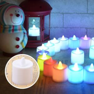칼라 점멸 LED 캔들 전자양초 모형초 촛불 무드등