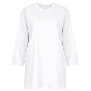 [샵앤]루즈핏 국산 슬럽 박스 7부 면티셔츠 DAI-WSH-1012-화이트