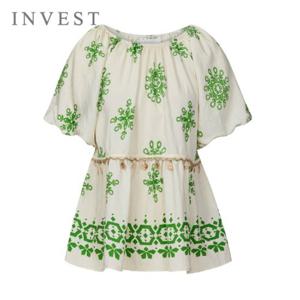 에스닉 나염 볼륨 블라우스_INI5M1BL5391