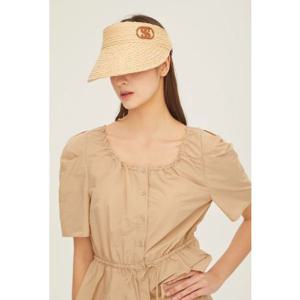 [시슬리]SCCP31331 BG  SUMMER  라피아 썬 바이저