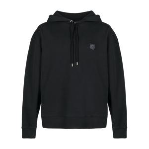 메종키츠네 폭스헤드 패치 후드티 블랙 LM00705KM0001 P199